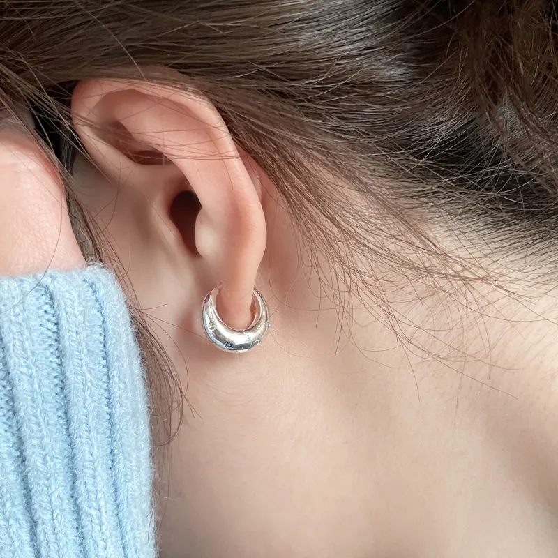 EAR PARTNER 925 Sterling Silver Earrings Women's-3
