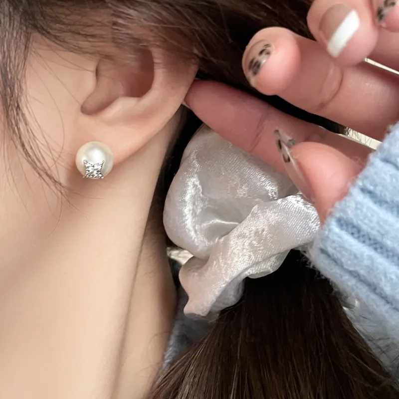 EAR PARTNER 925 Sterling Silver Stud Earrings Women's-3