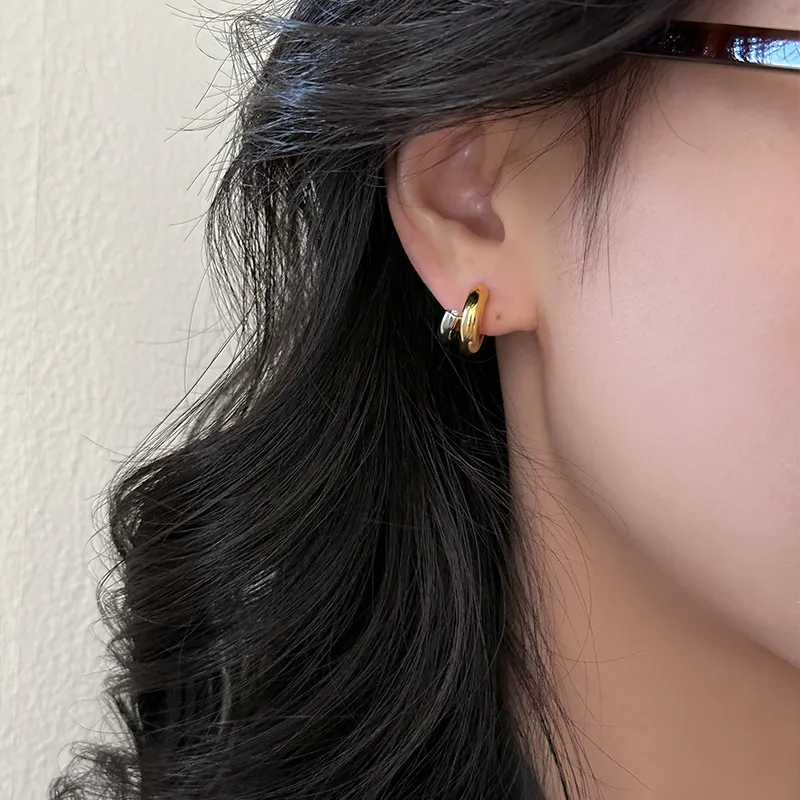 EAR PARTNER 925 Sterling Silver Stud Earrings Women's-1
