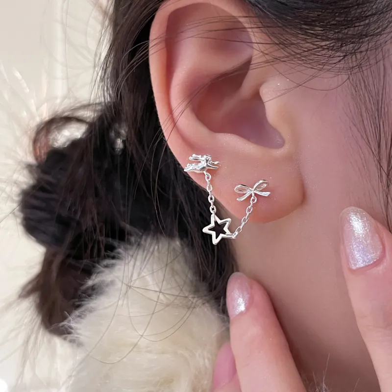 EAR PARTNER 925 Sterling Silver Earrings Women's-1