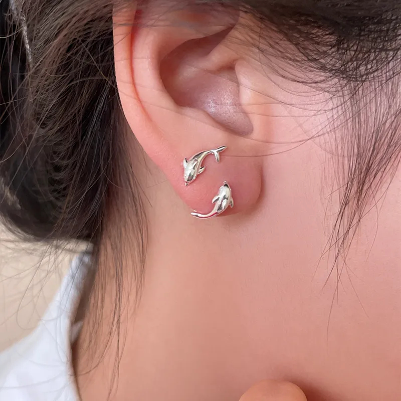 EAR PARTNER 925 Sterling Silver Stud Earrings Women's-5
