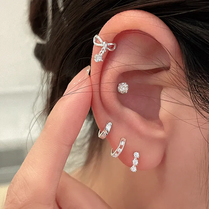 EAR PARTNER 999 Fine Silver Earrings Women's-2