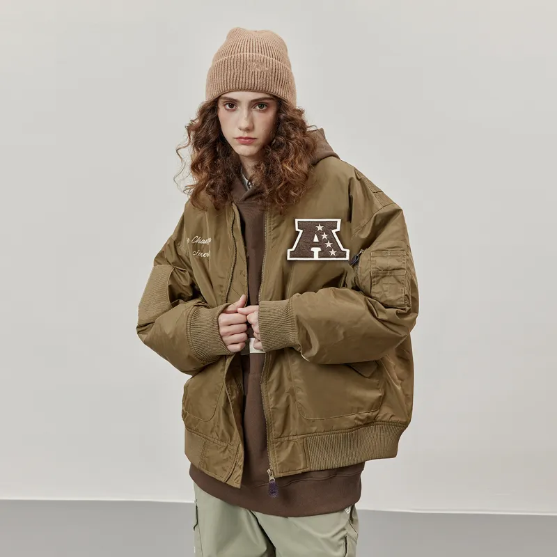 NFL Puffer Jackets Unisex Brown-6