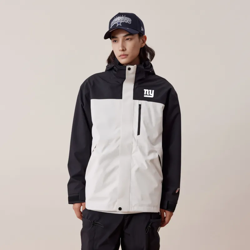 NFL Waterproof And Windproof Windbreaker Jacket Unisex White Black And White-2