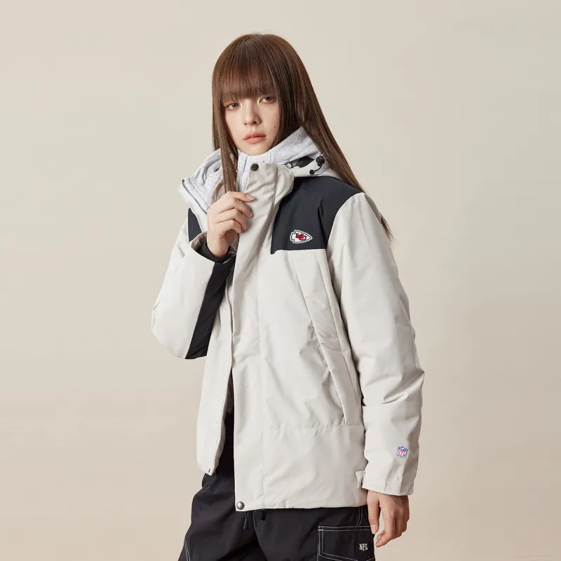 NFL Puffer Jacket Unisex Light Gray-5
