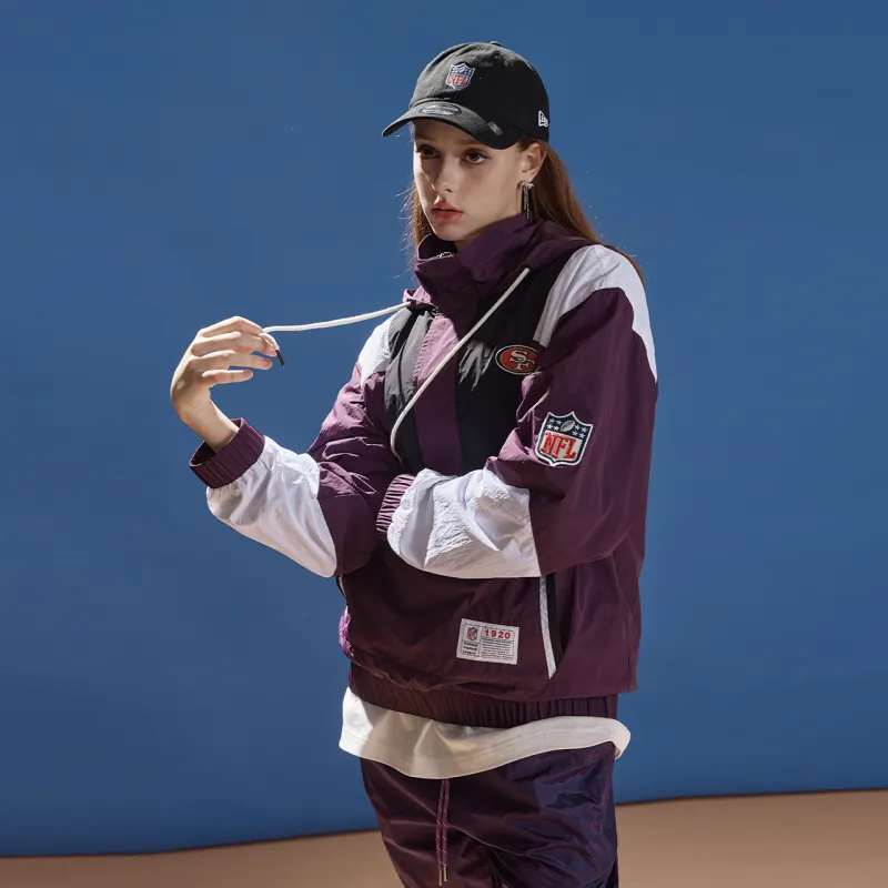 NFL Jackets Coats Unisex Plum Purple-5