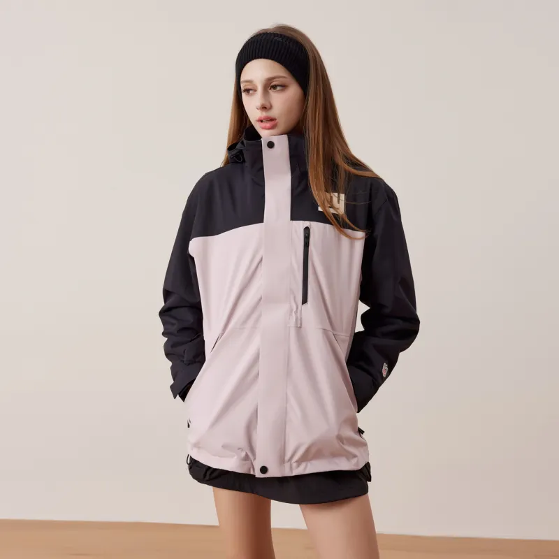 NFL Waterproof And Windproof Windbreaker Jacket Unisex Pink Black And Pink-5
