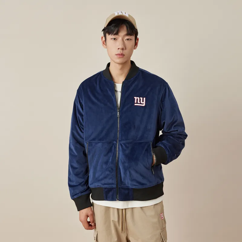 NFL Baseball Jacket Unisex Navy Blue-6