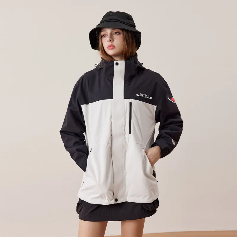 NFL Waterproof And Windproof Windbreaker Jacket Unisex Black-9