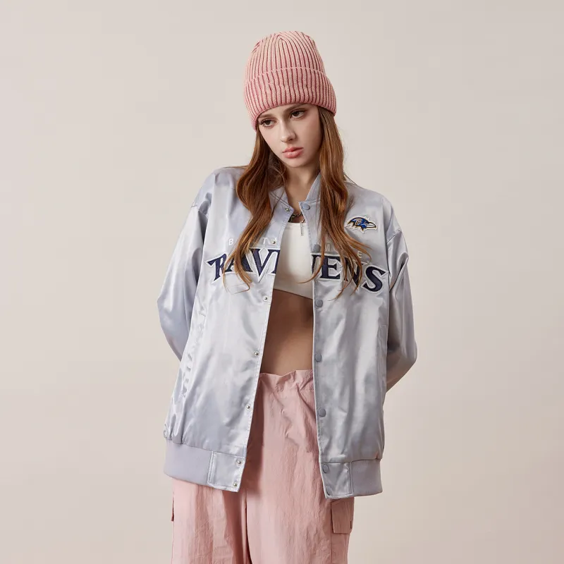 NFL Baseball Jacket Unisex Light Blue-5