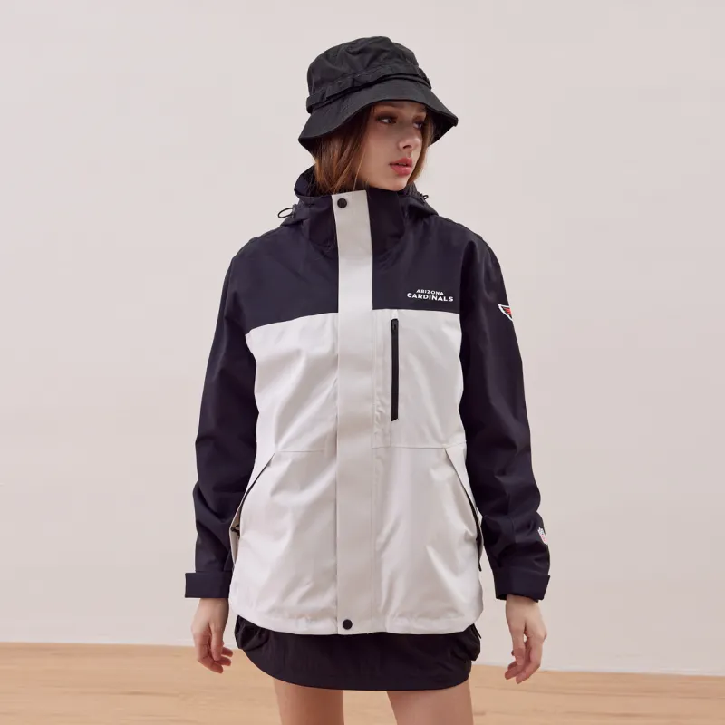 NFL Waterproof And Windproof Windbreaker Jacket Unisex Black-12