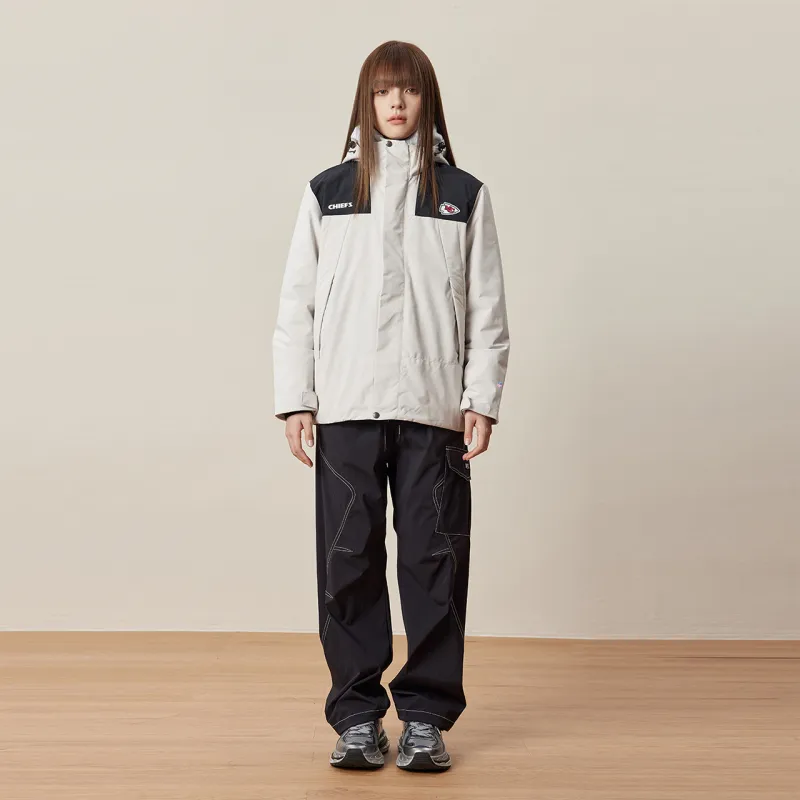 NFL Puffer Jacket Unisex Light Gray-4