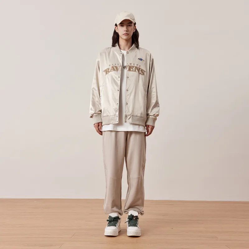NFL Baseball Jacket Unisex Light Apricot-4