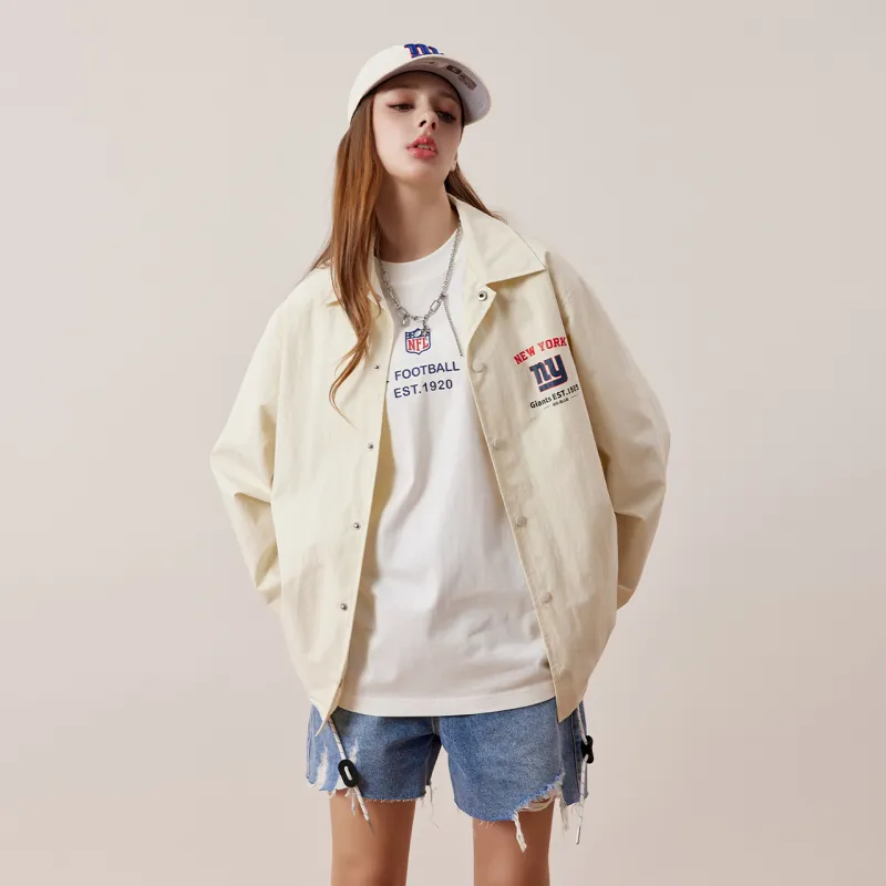 NFL Jackets Coats Unisex Custard-6