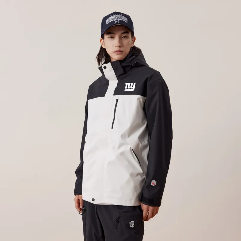 NFL Waterproof And Windproof Windbreaker Jacket Unisex White Black And White-7