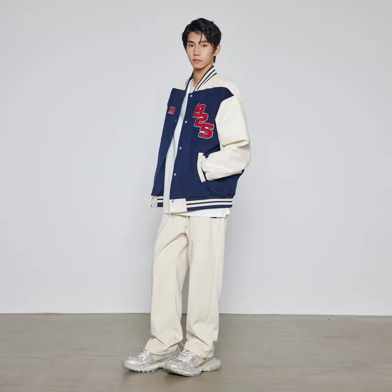 NFL Baseball Jacket Unisex Navy Blue-7