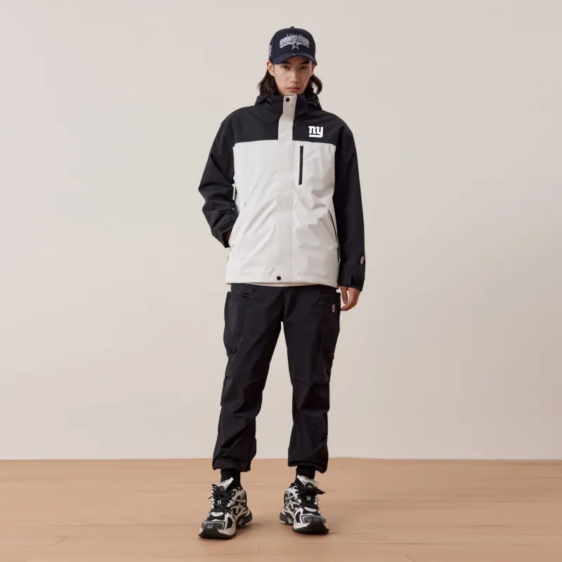 NFL Waterproof And Windproof Windbreaker Jacket Unisex White Black And White-4