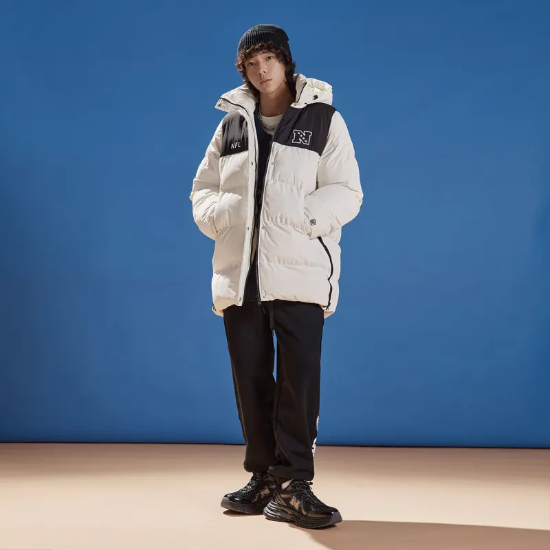 NFL Puffer Jackets Unisex Ecru-7