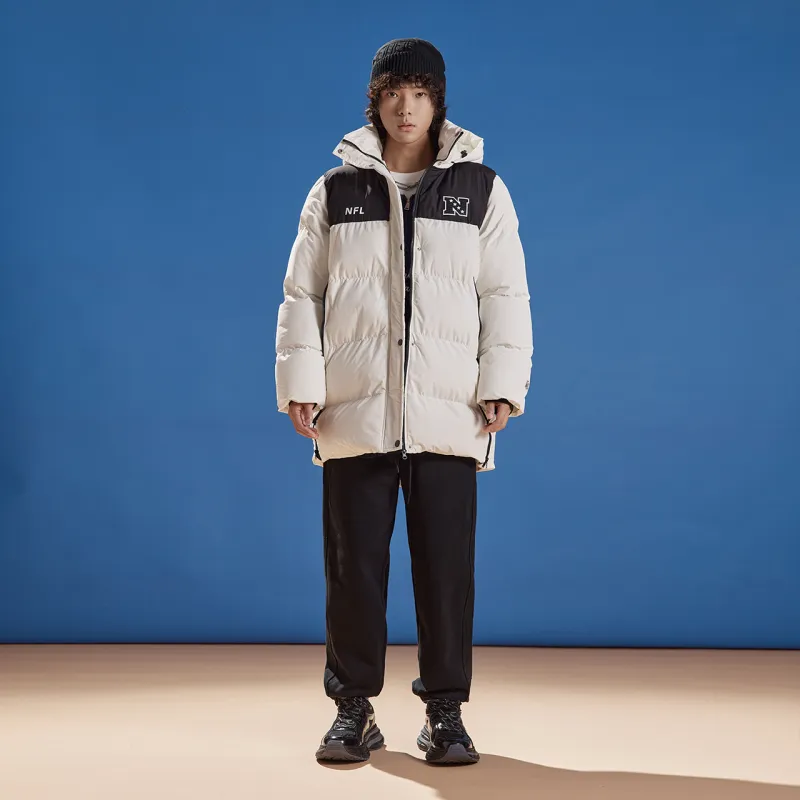 NFL Puffer Jackets Unisex Ecru-4