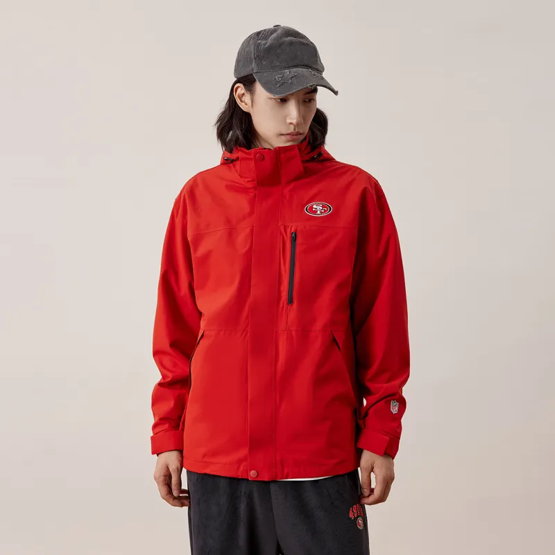 NFL Waterproof And Windproof Windbreaker Jacket Unisex Orange-3