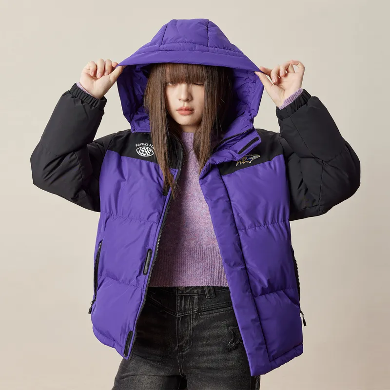 NFL Puffer Jacket Unisex Purple-2