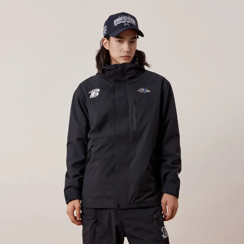 NFL Windbreaker Jacket Unisex Black-2
