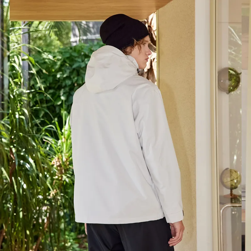 NFL Waterproof And Windproof Windbreaker Jacket Unisex White-2