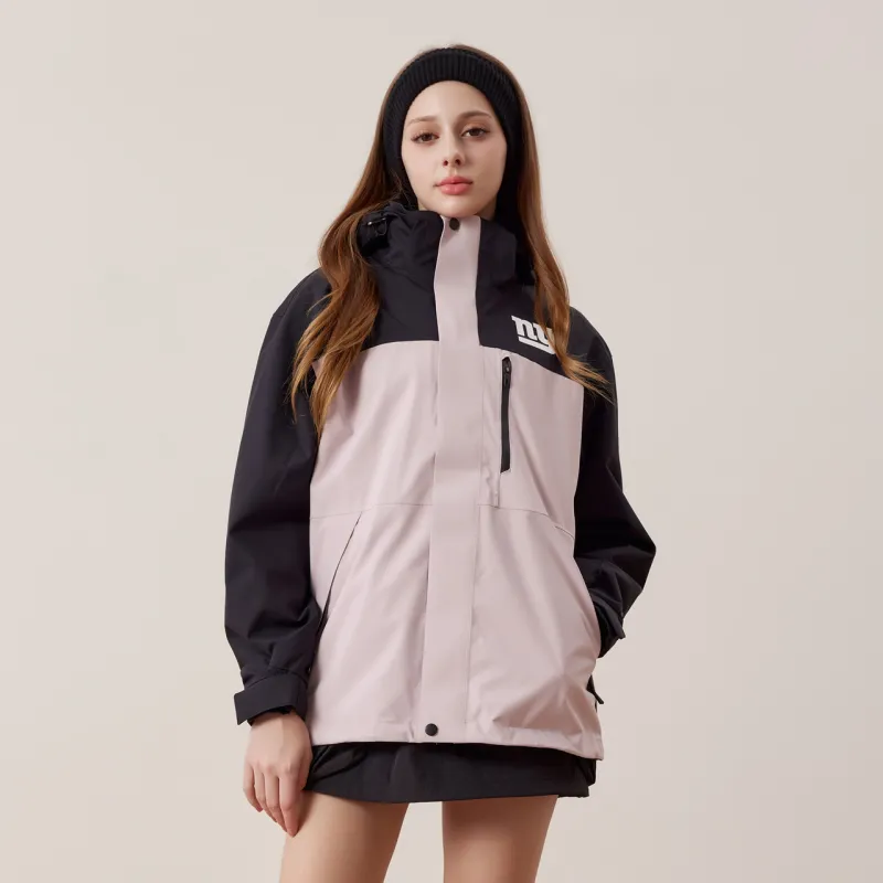 NFL Waterproof And Windproof Windbreaker Jacket Unisex Pink Black And Pink-2