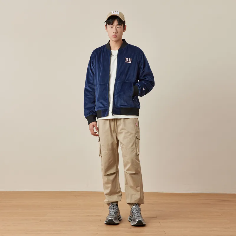 NFL Baseball Jacket Unisex Navy Blue-4