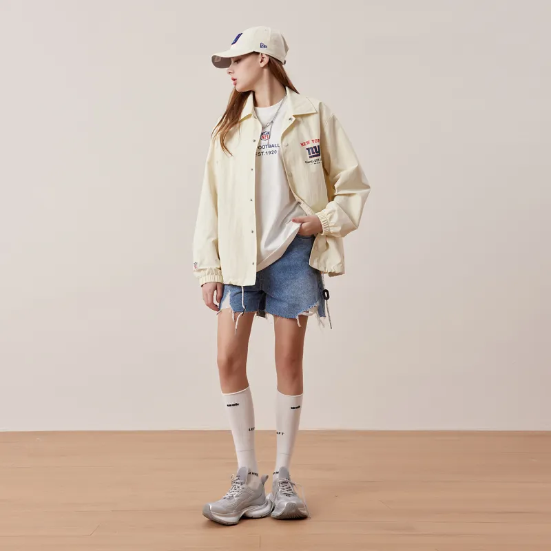 NFL Jackets Coats Unisex Custard-4