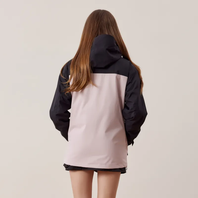 NFL Waterproof And Windproof Windbreaker Jacket Unisex Pink Black And Pink-3