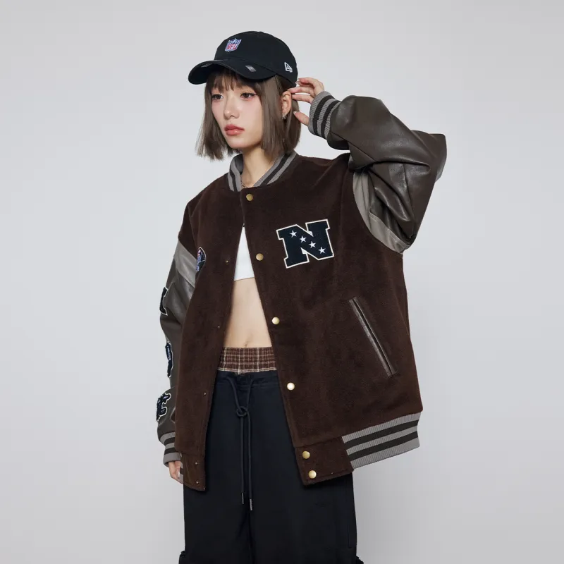 NFL Puffer Jacket Unisex Dark Coffee-6