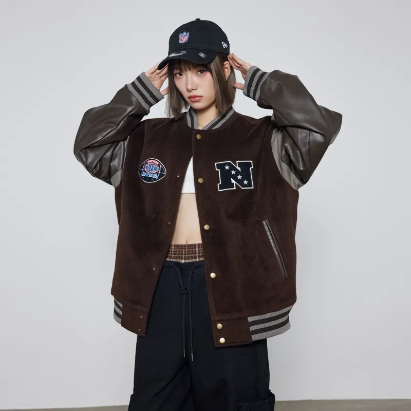 NFL Puffer Jacket Unisex Dark Coffee-5