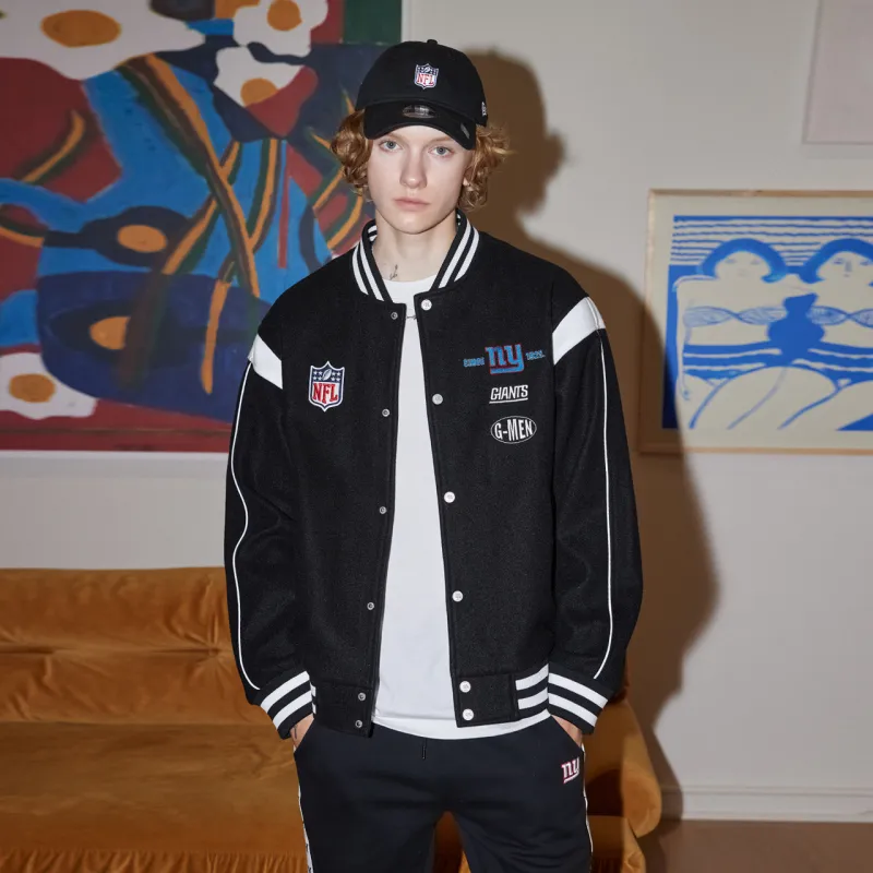NFL Baseball Jacket Unisex Black-2