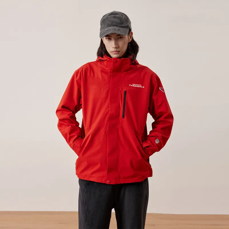 NFL Waterproof And Windproof Windbreaker Jacket Unisex Black-20