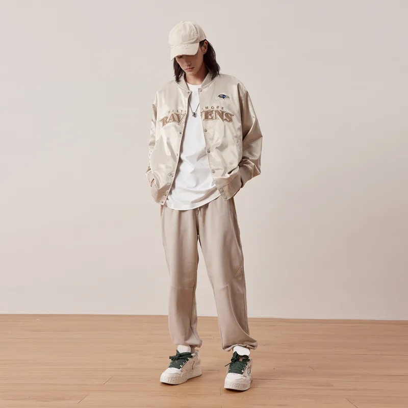 NFL Baseball Jacket Unisex Light Apricot-7