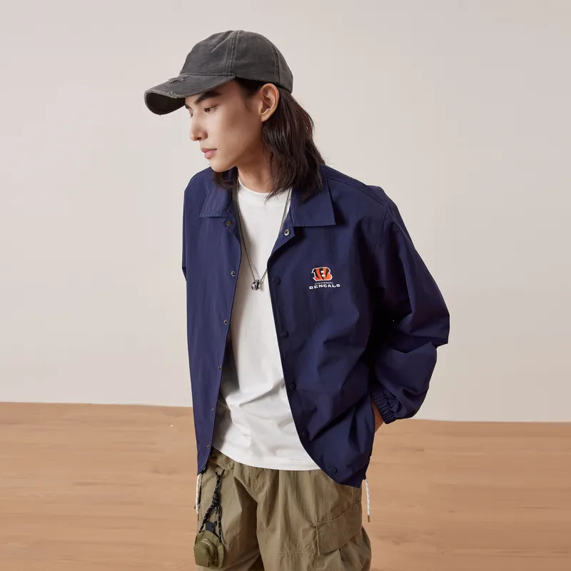 NFL Jackets Coats Unisex Dark Blue-6