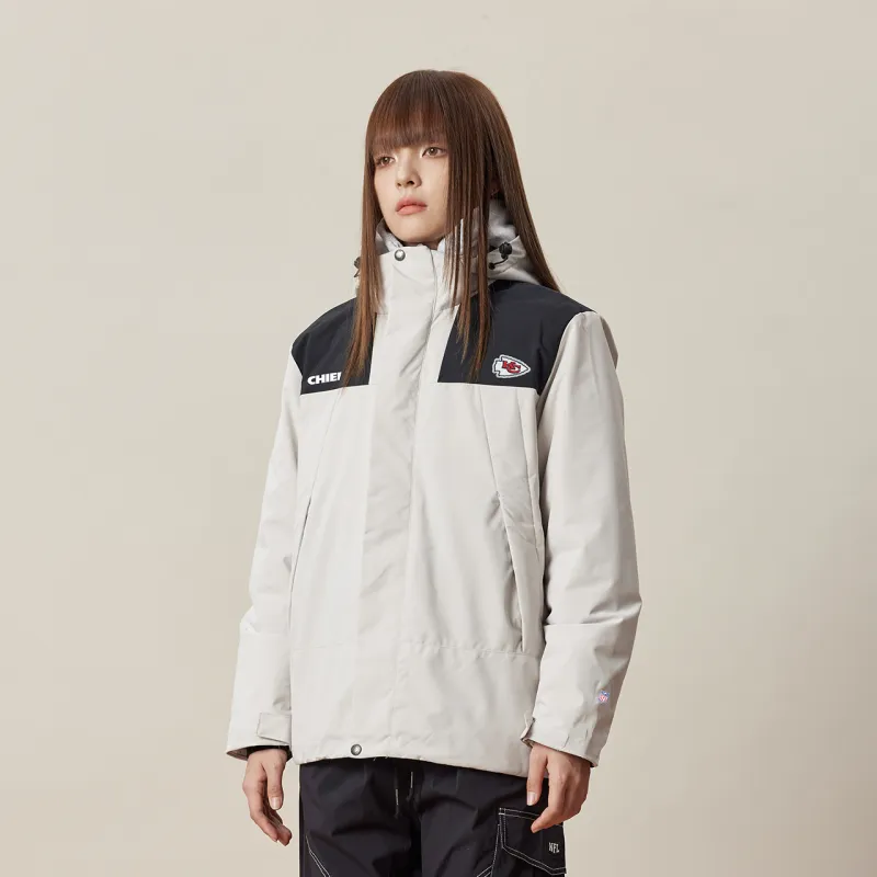 NFL Puffer Jacket Unisex Light Gray-6
