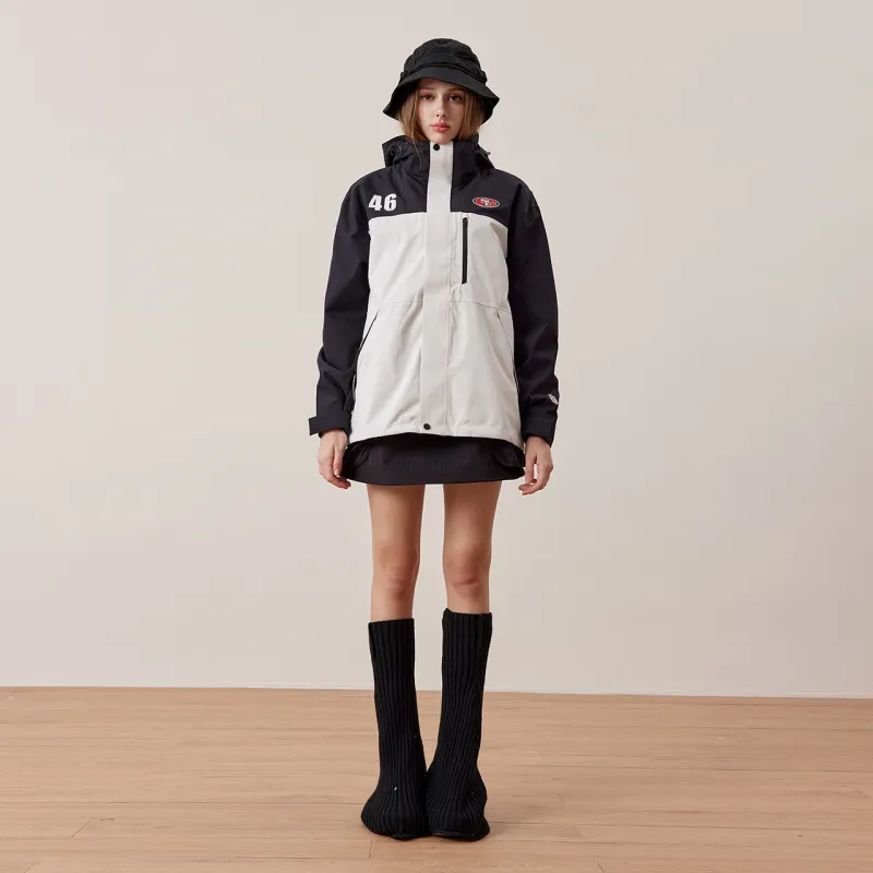 NFL Waterproof And Windproof Windbreaker Jacket Unisex White Black And White-3