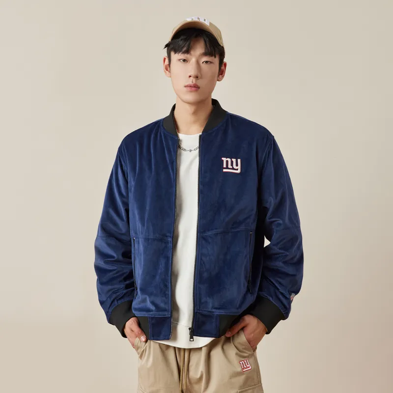 NFL Baseball Jacket Unisex Navy Blue-2