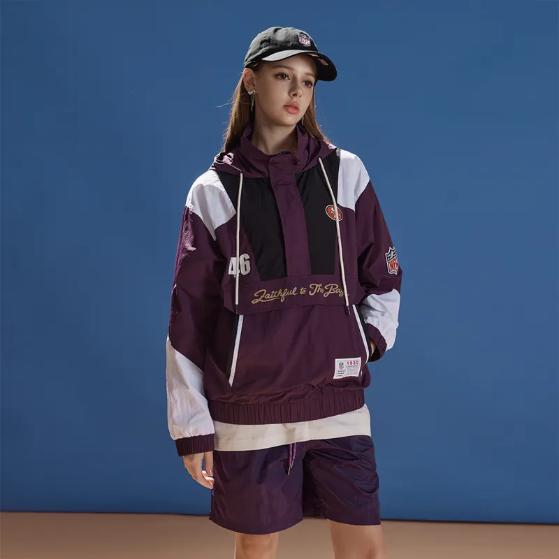 NFL Jackets Coats Unisex Plum Purple-2
