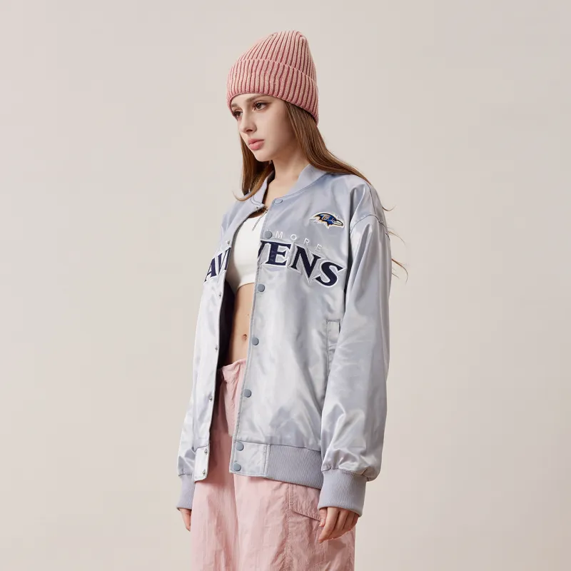 NFL Baseball Jacket Unisex Light Blue-6