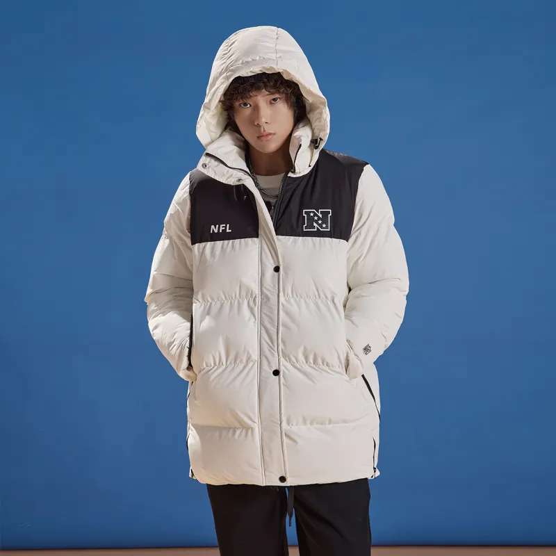 NFL Puffer Jackets Unisex Ecru-5