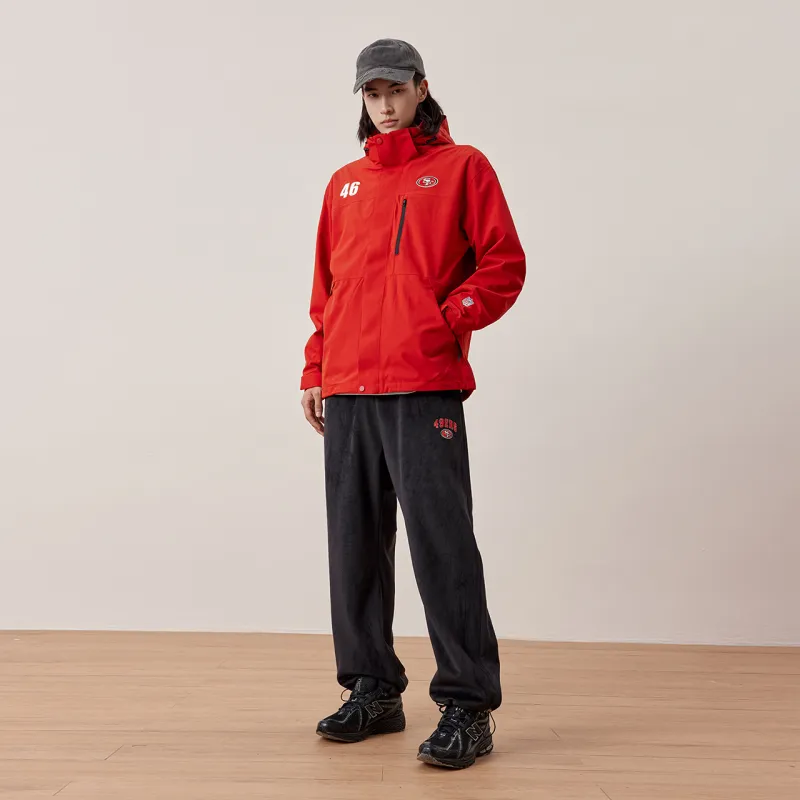 NFL Waterproof And Windproof Windbreaker Jacket Unisex Orange-5