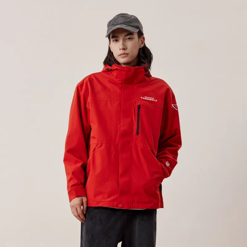 NFL Waterproof And Windproof Windbreaker Jacket Unisex Orange-1