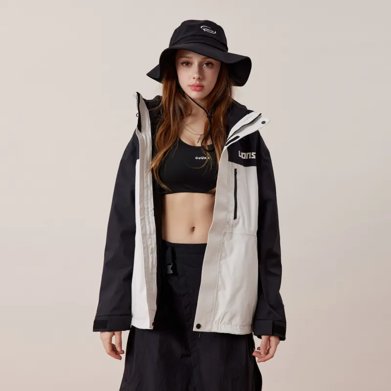 NFL Waterproof And Windproof Windbreaker Jacket Unisex White Black And White-5