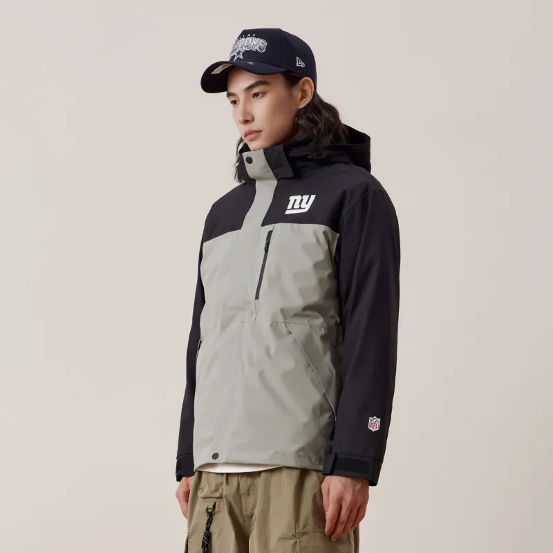 NFL Waterproof And Windproof Windbreaker Jacket Unisex Grass Green Black And Green-7