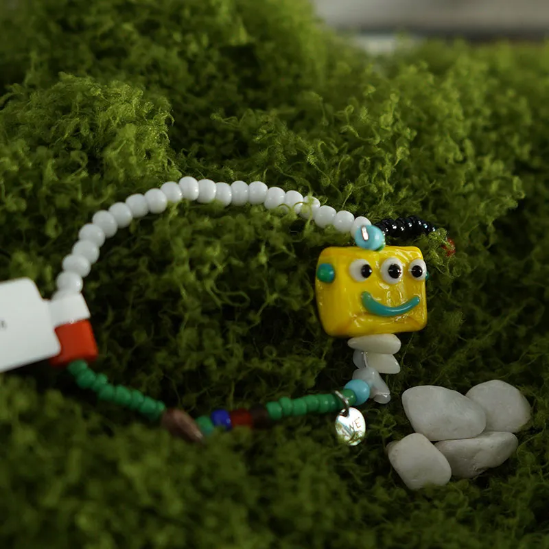 AWE Seed Beads Pearl Dopamine Dressing Stylish Cartoon Beaded Bracelet With Gift Unisex-1