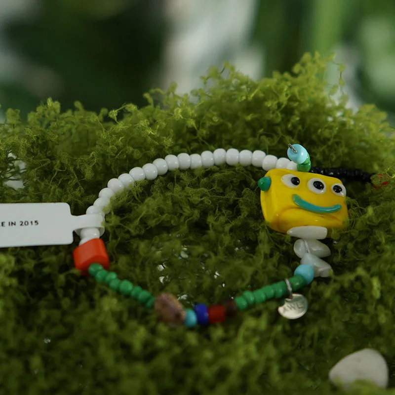 AWE Seed Beads Pearl Dopamine Dressing Stylish Cartoon Beaded Bracelet With Gift Unisex-4