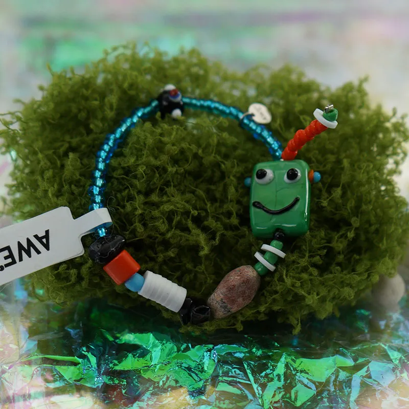AWE Seed Beads Pearl Dopamine Dressing Stylish Cartoon Beaded Bracelet With Gift Unisex-15